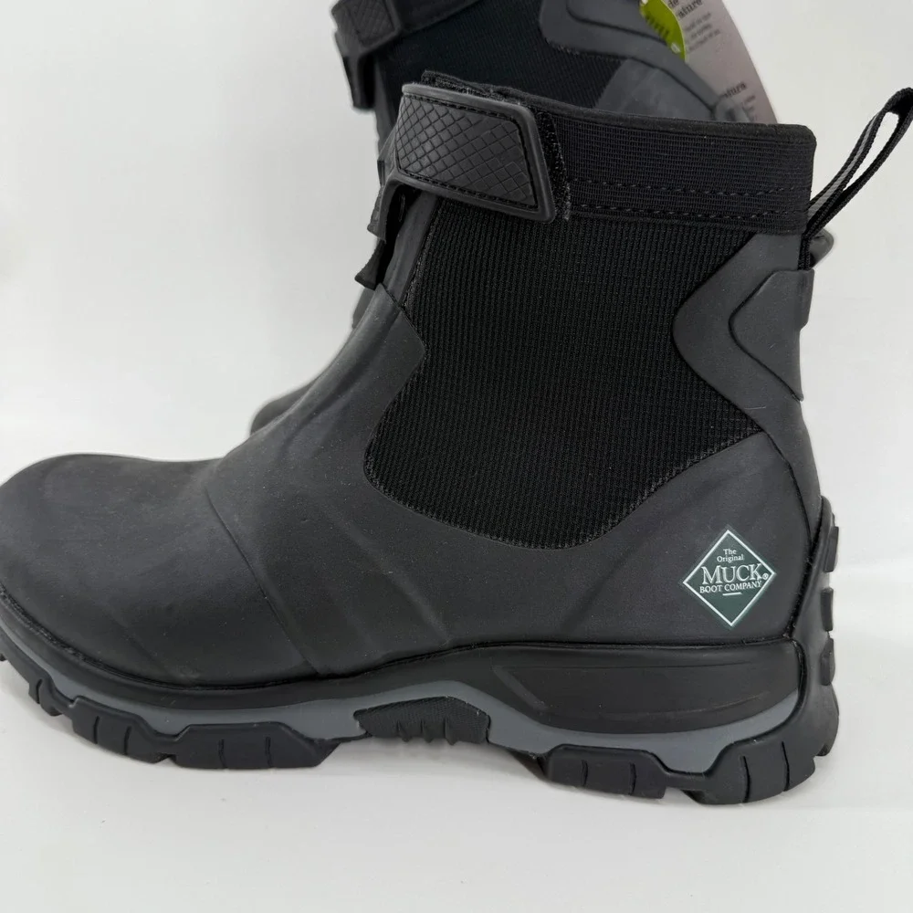 NEW The Original Muck Boot Company Men's Black Apex‎ mid zip Ankle boot sz 13
